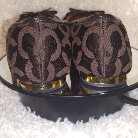 Coach Signature Ballet Flats size 7.5 shoes EUC - Picture 4 of 16